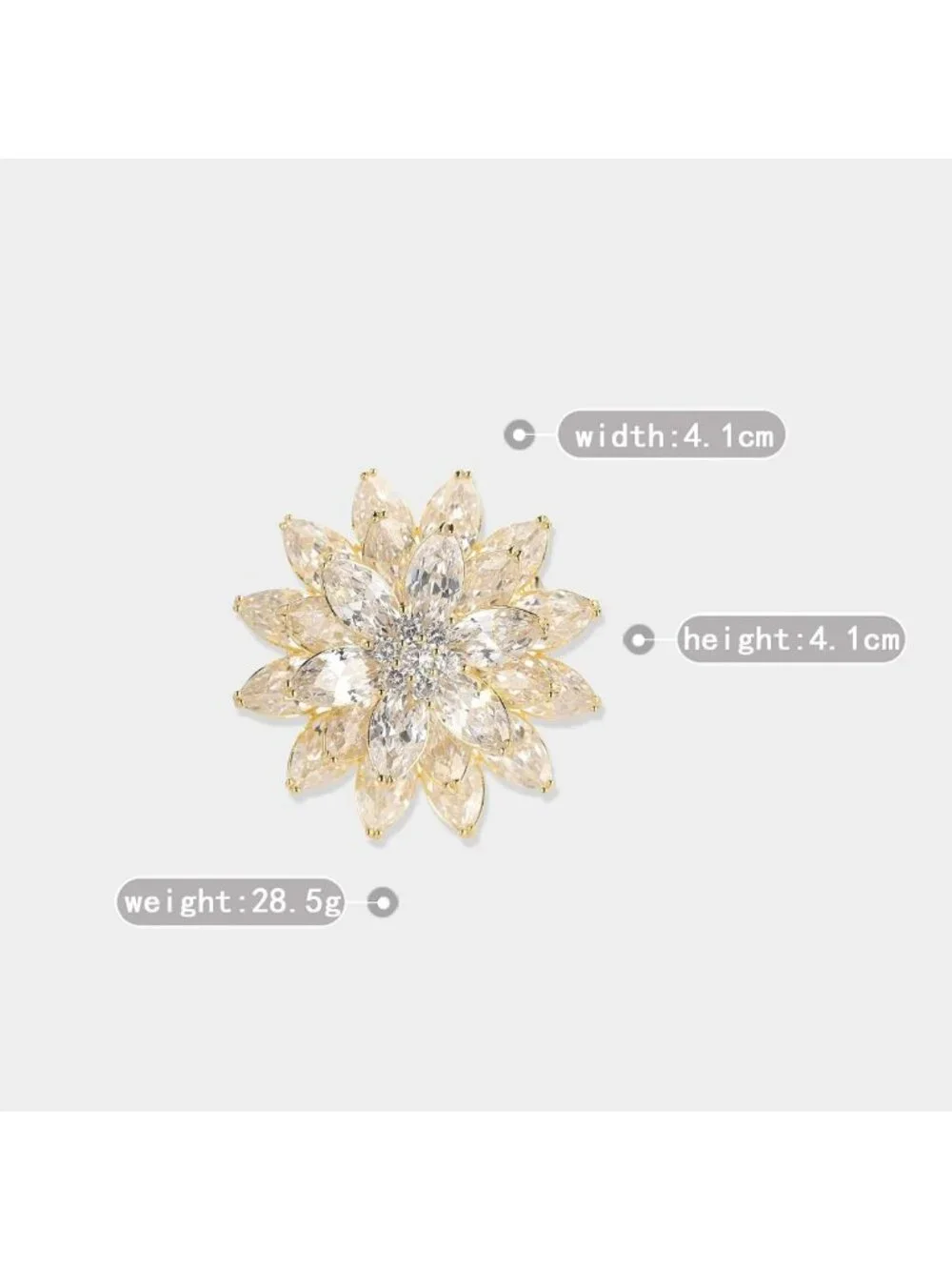 Elegant Flower Pearl Brooch for Women | Costume Jewelry Pin | Holiday Gift